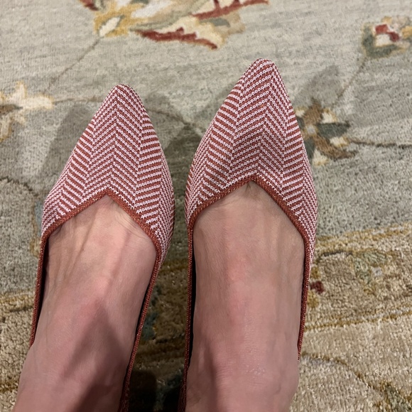 Rothy's Points 8.5 Amber Stripe Metallic - Never Worn Rare - Picture 5 of 9